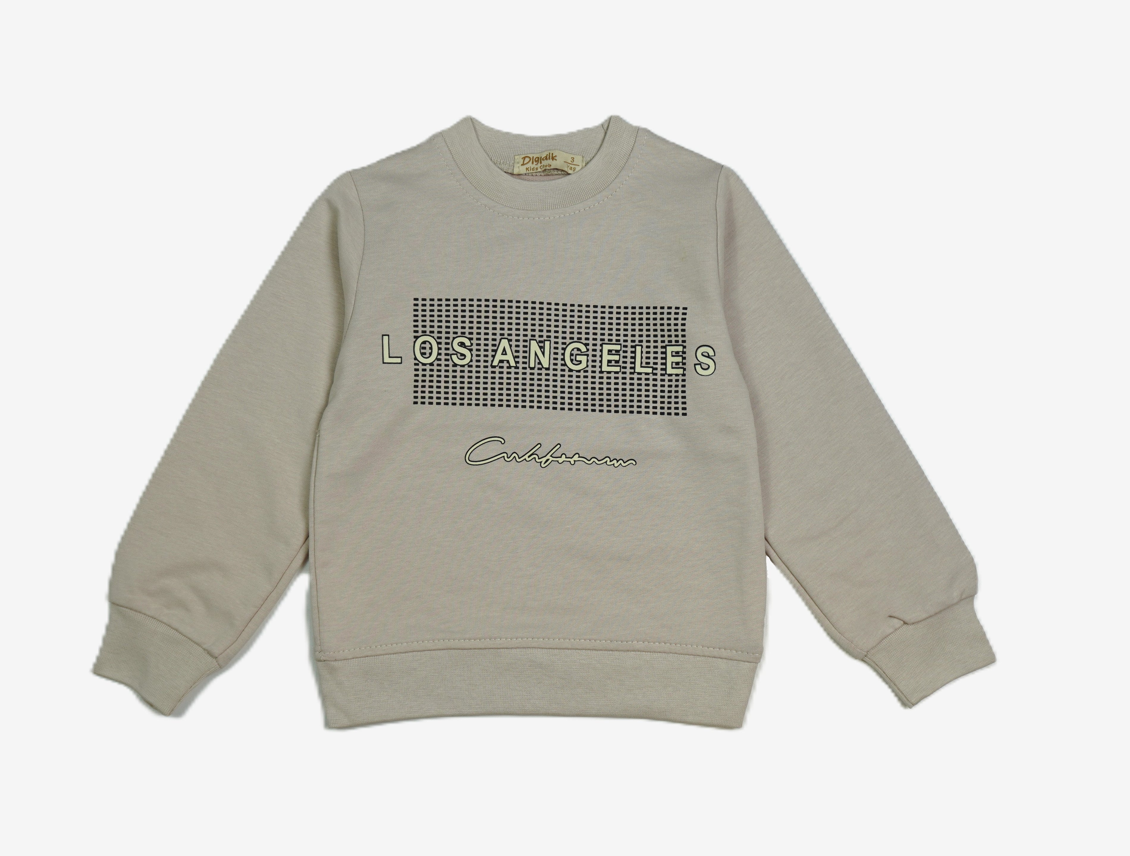 🏙️ Kinder Sweatshirt «Los Angeles California» – Beige