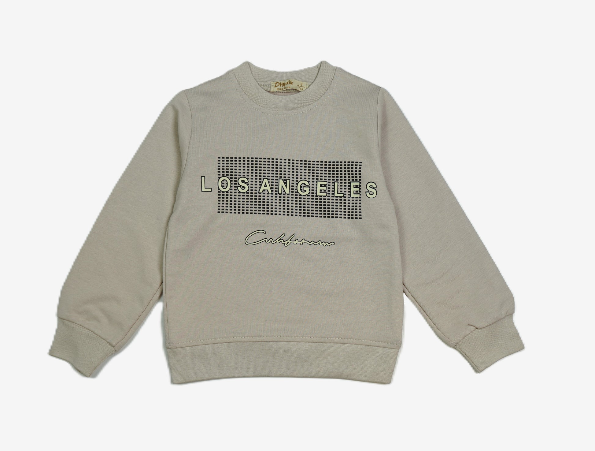 🏙️ Kinder Sweatshirt «Los Angeles California» – Beige