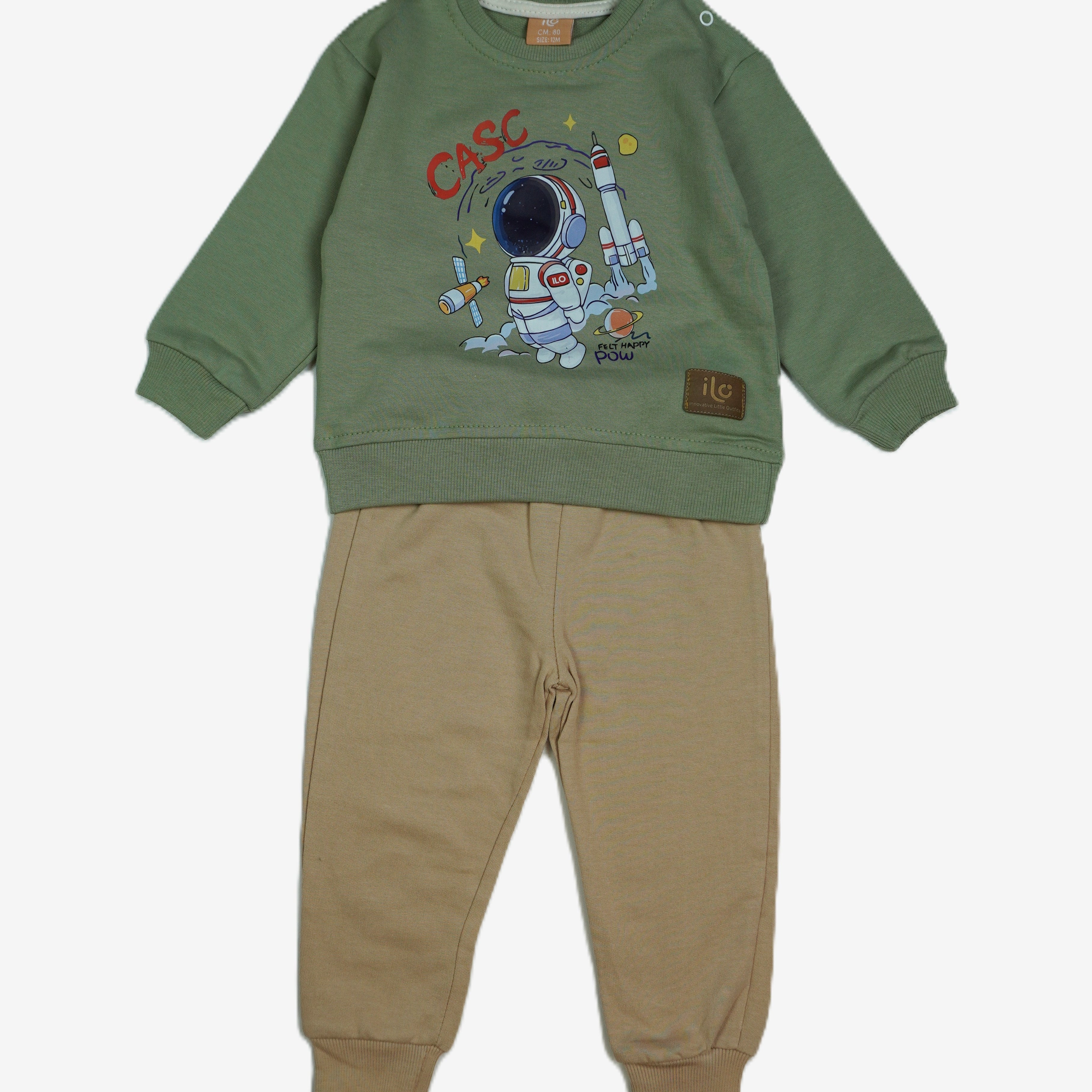 🚀Kinder-Set 2-teilig «CASC Astronaut» – Khaki/Beige