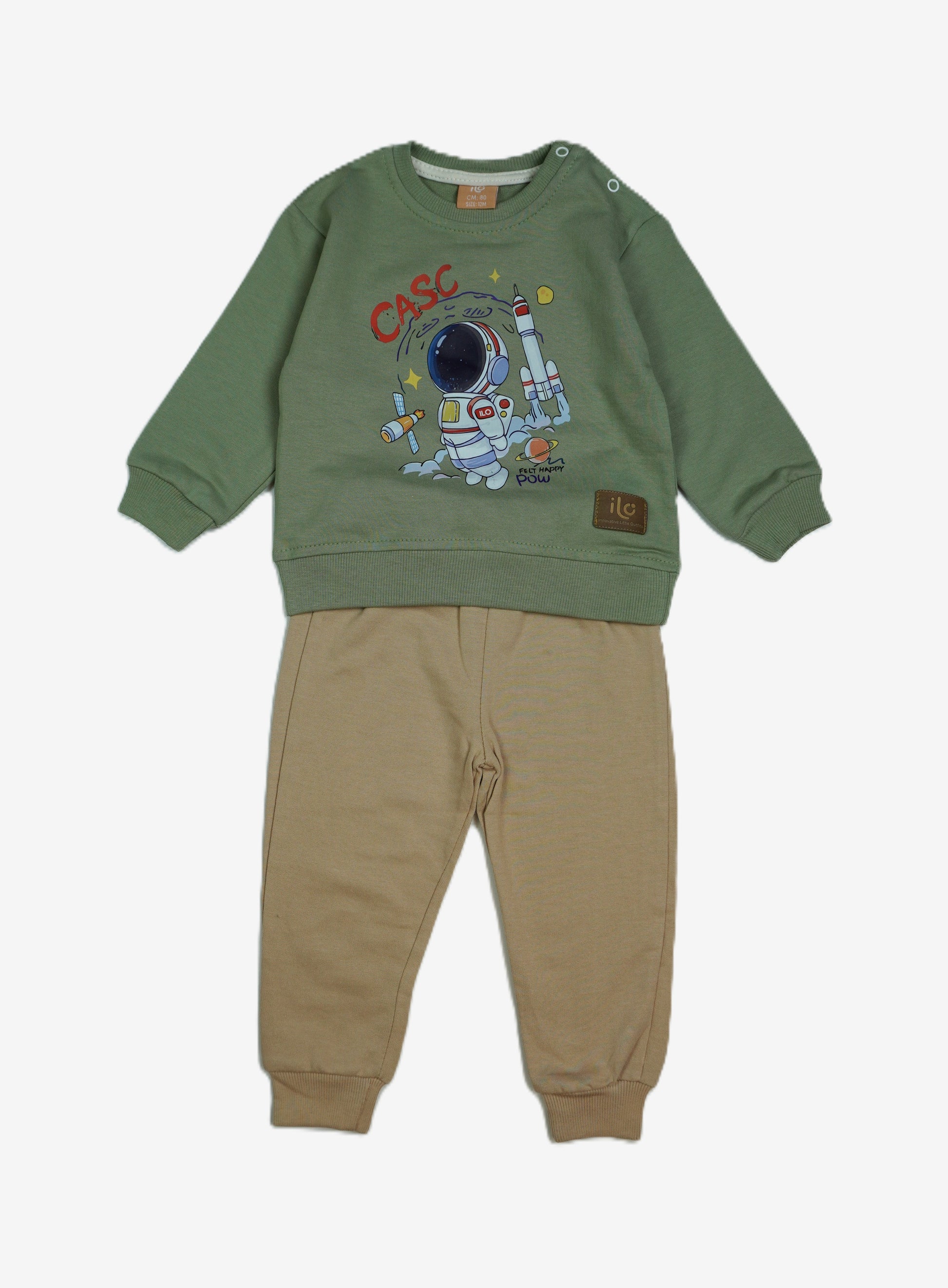 🚀Kinder-Set 2-teilig «CASC Astronaut» – Khaki/Beige