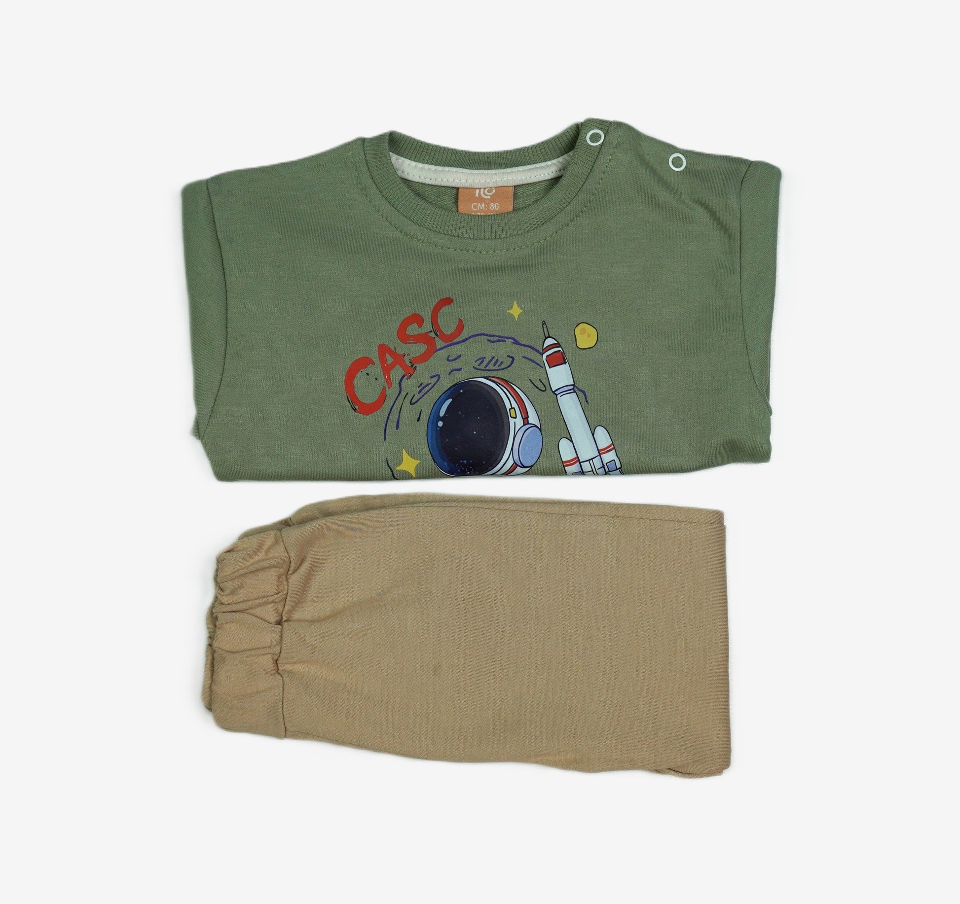 🚀Kinder-Set 2-teilig «CASC Astronaut» – Khaki/Beige