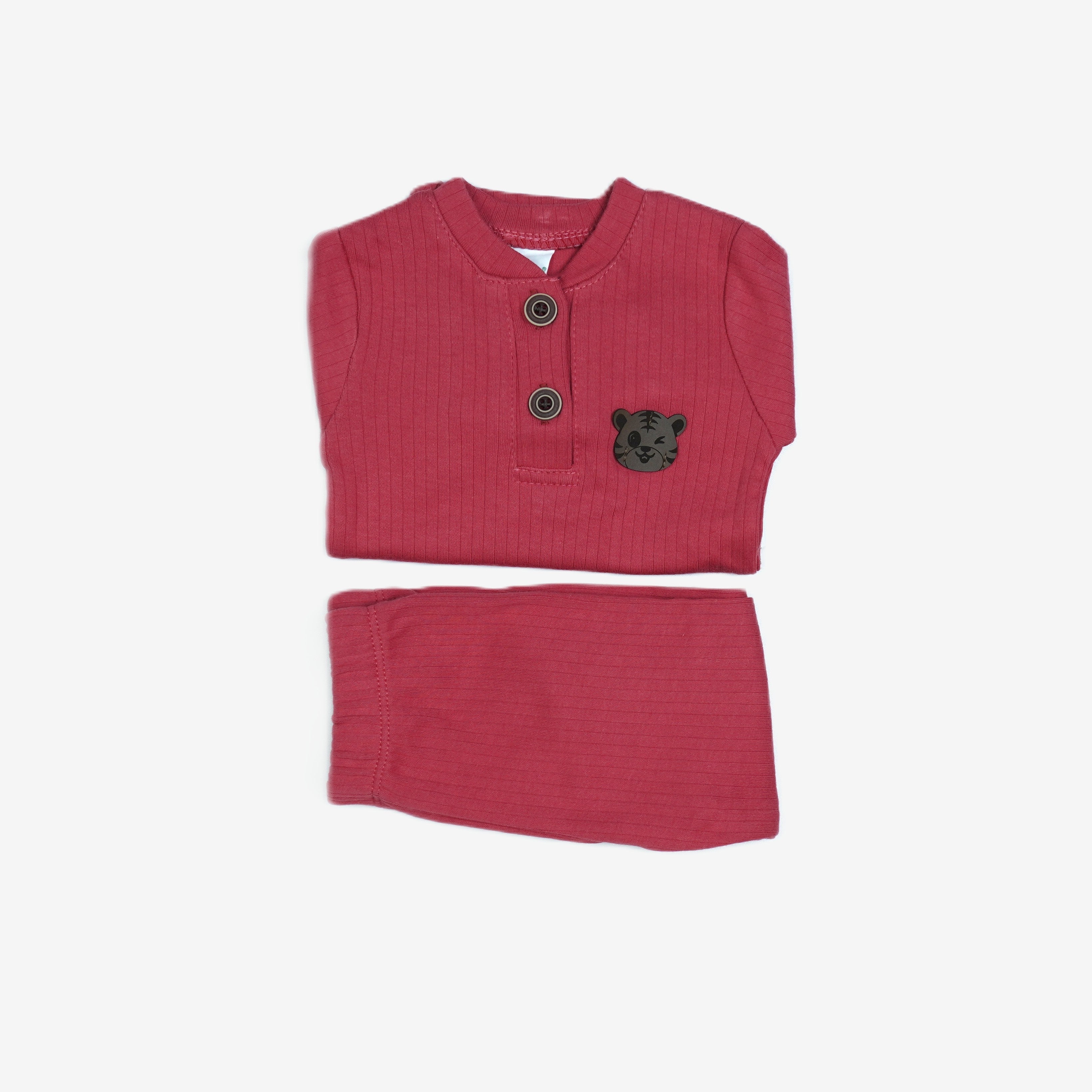 Baby-Set 2-teilig «Tiger» – Bordeaux