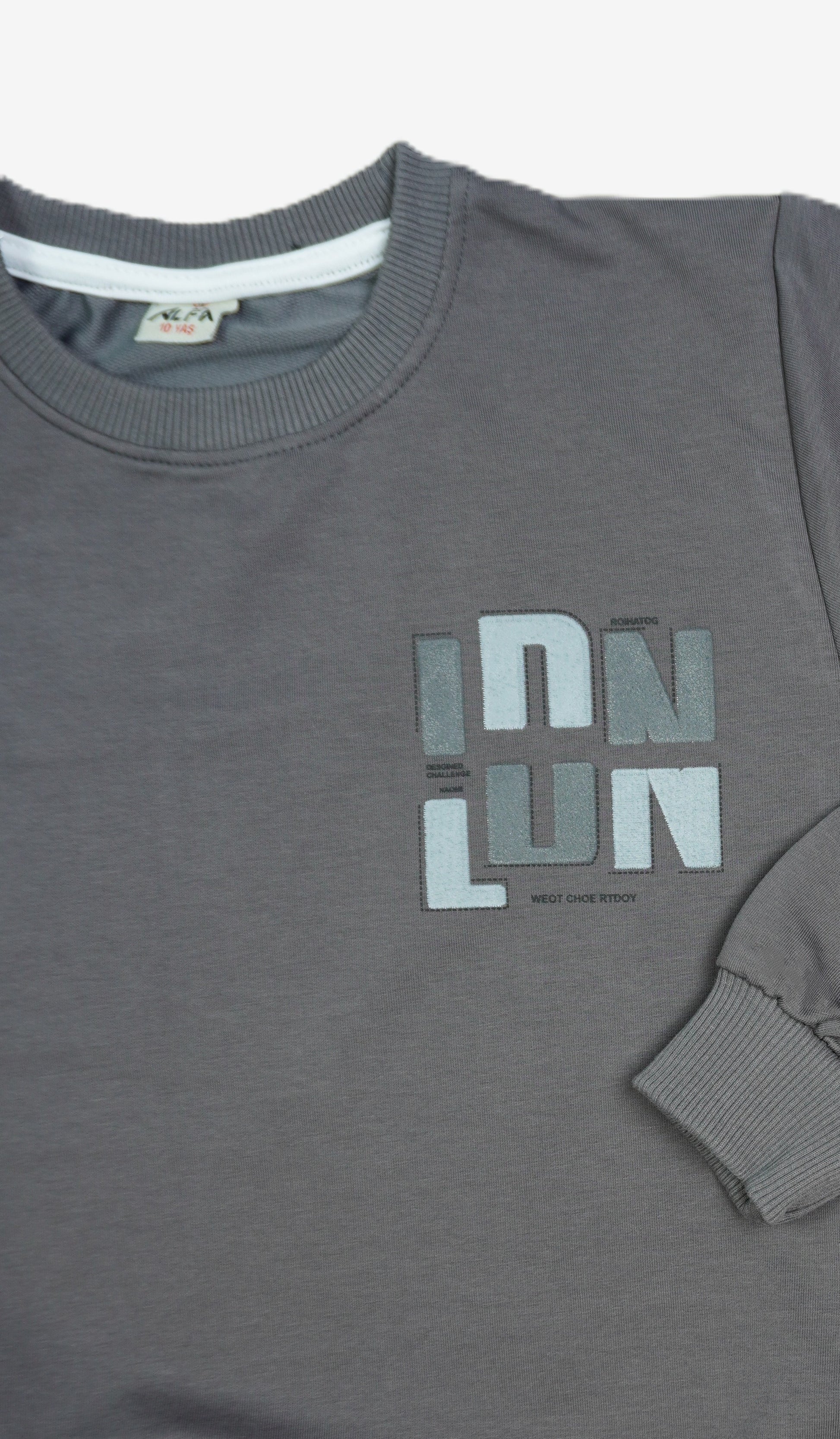 Kinder Sweatshirt «London» – Anthrazit