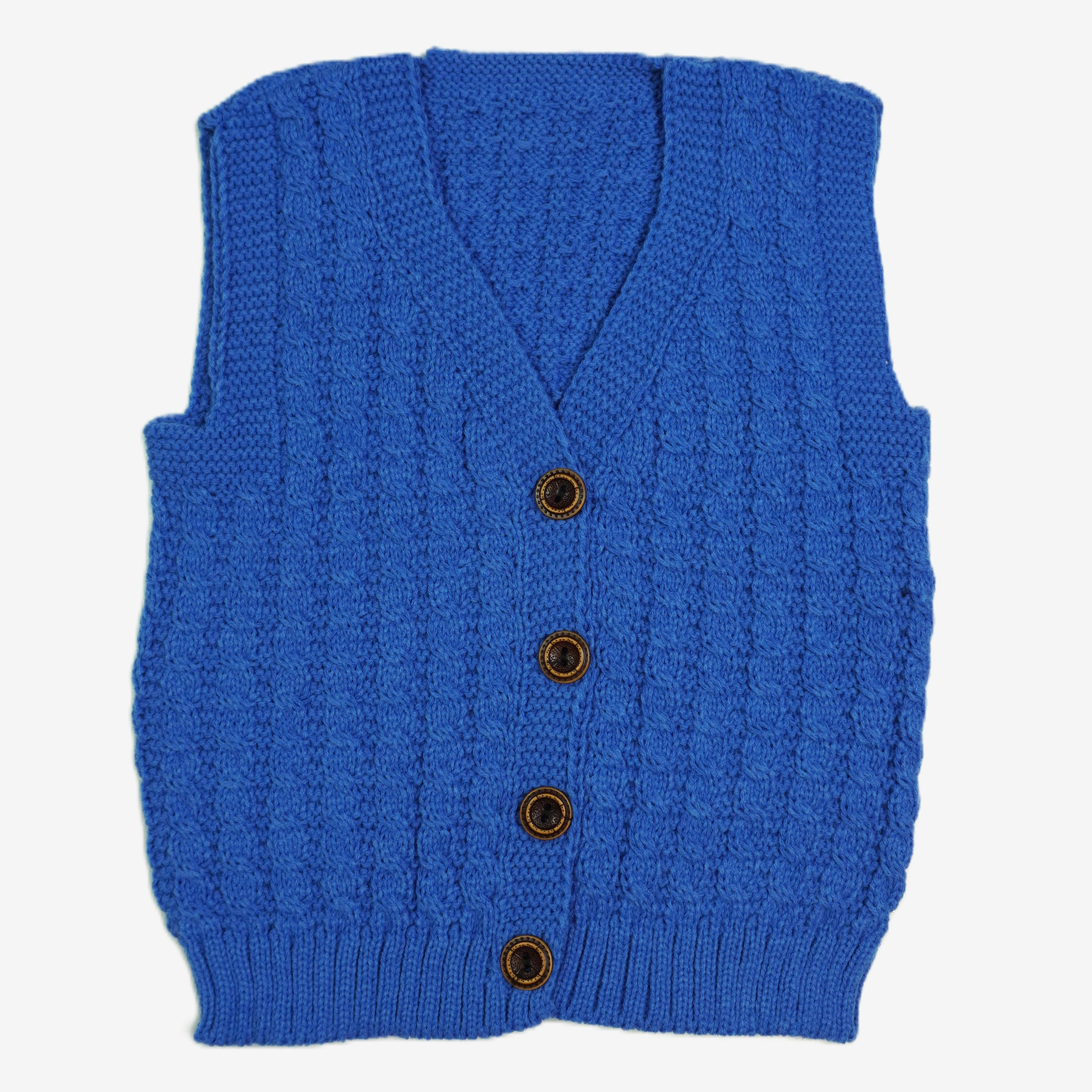 Kinder Strickweste «Jewel» – Rosa / Blau / Creme