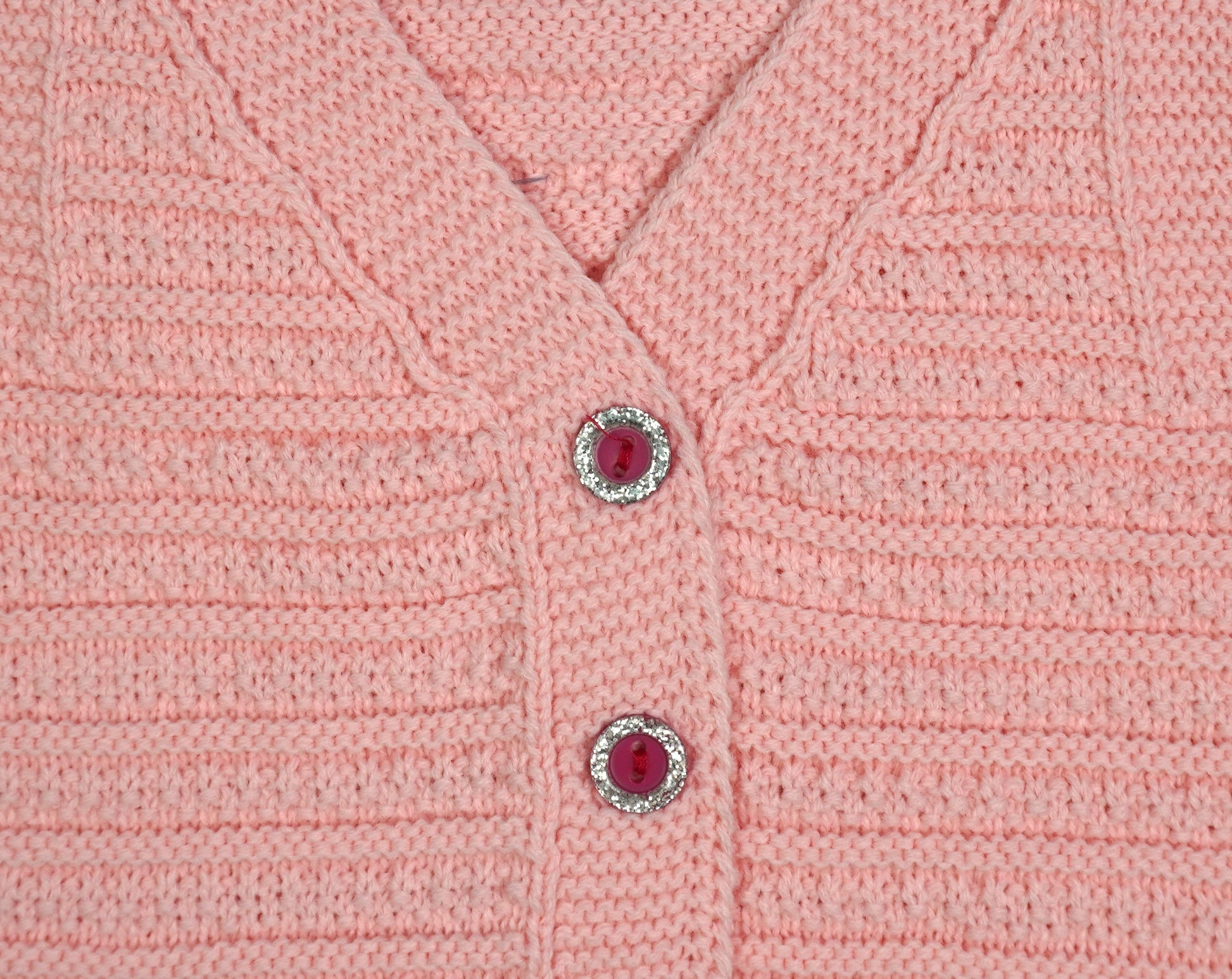 Kinder Strickweste «Jewel» – Rosa / Blau / Creme