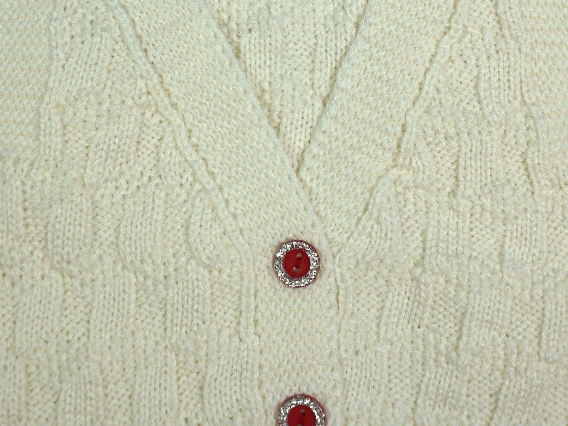 Kinder Strickweste «Jewel» – Rosa / Blau / Creme