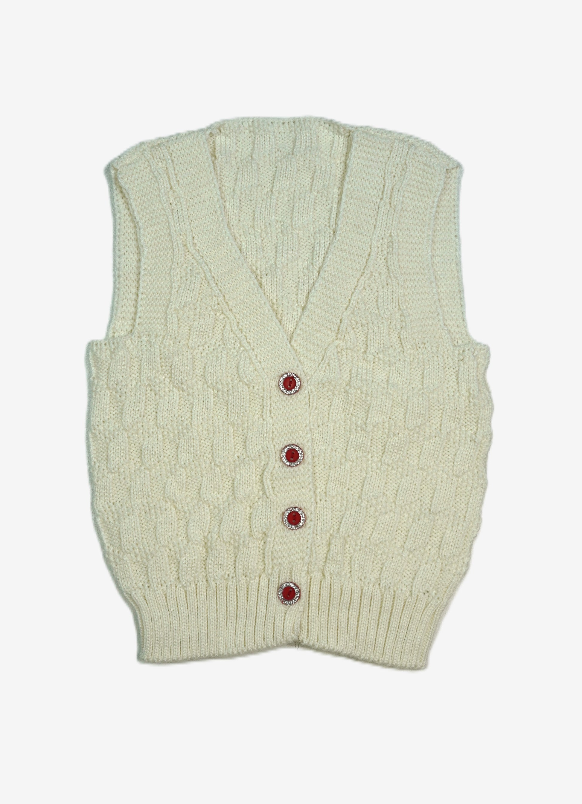 Kinder Strickweste «Jewel» – Rosa / Blau / Creme
