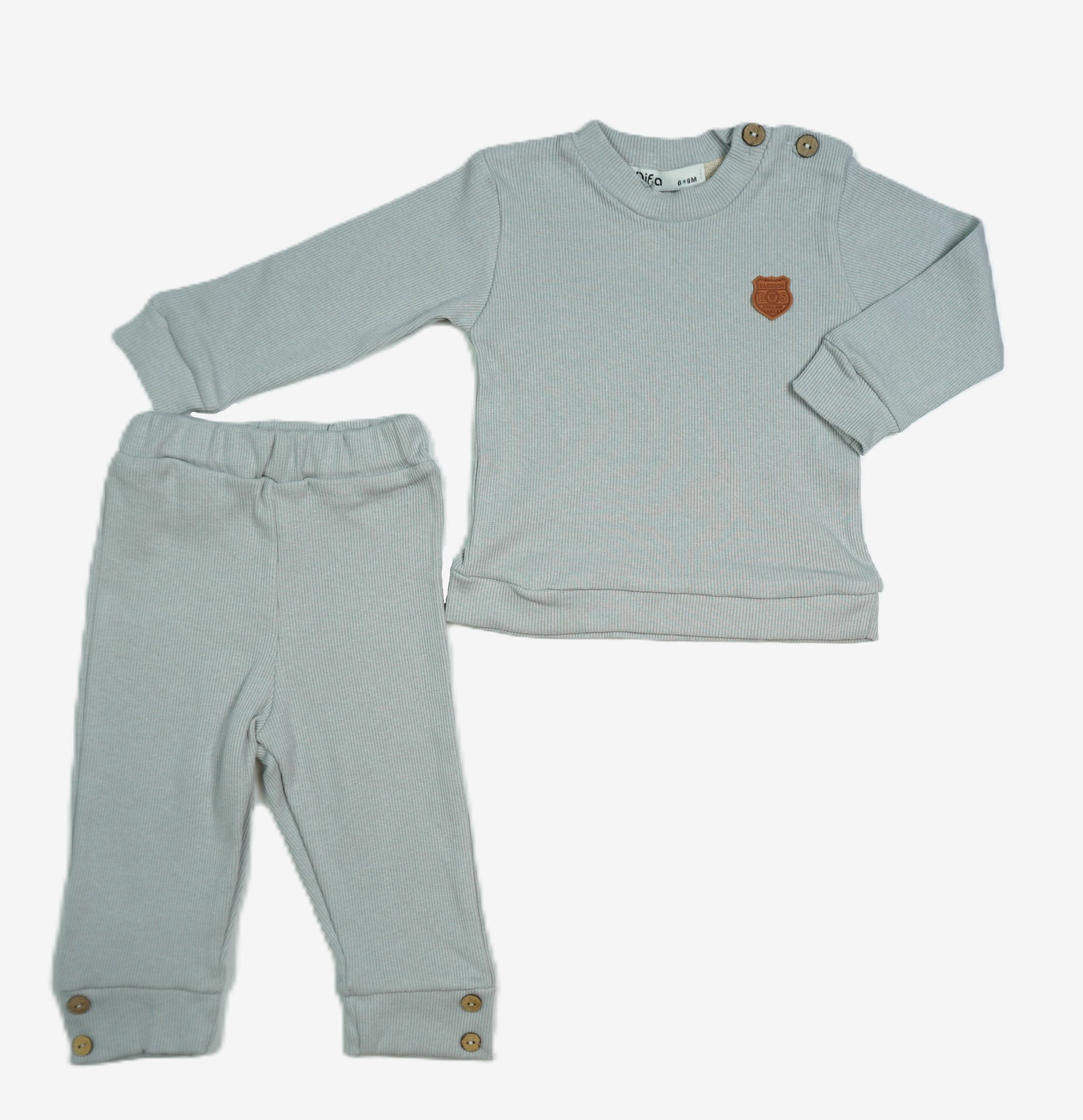 Baby-Set 2-teilig «Fashion Boss» – Mint/Salbei