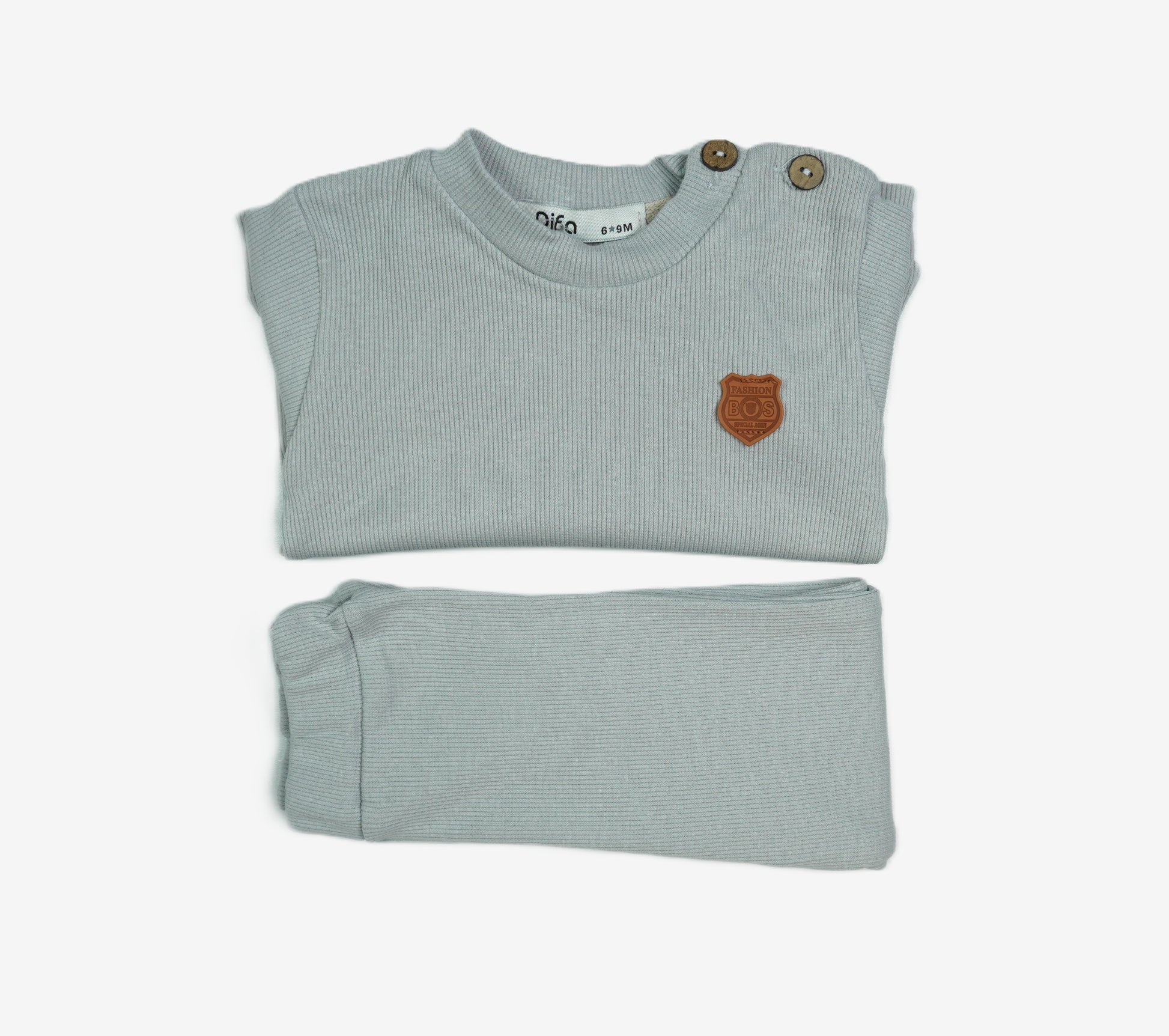 Baby-Set 2-teilig «Fashion Boss» – Mint/Salbei