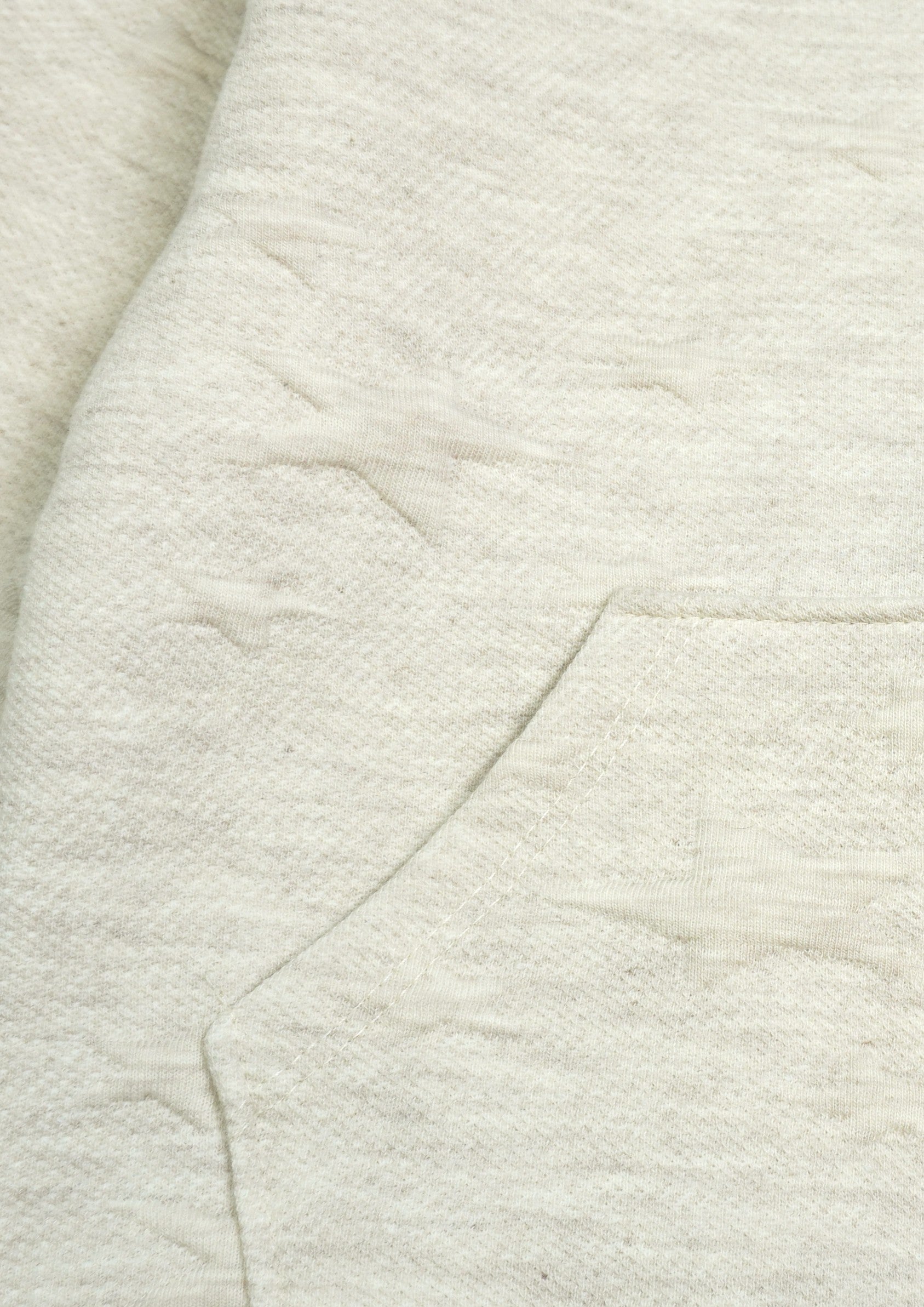 Kinder Hoodie-Jacke «Texture» – Creme/Beige