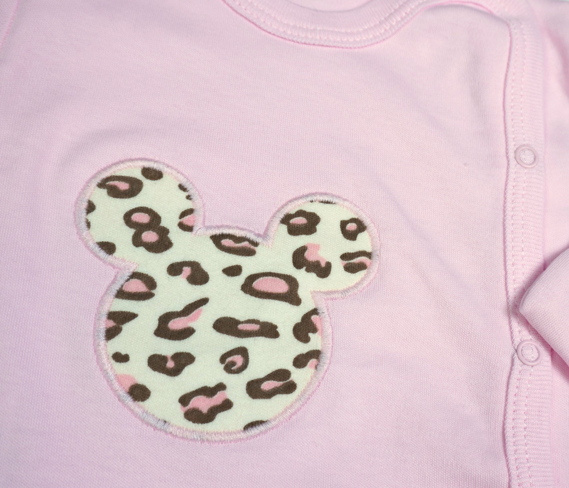 Baby-Set 3-teilig «Leopard» – Rosa/Mint