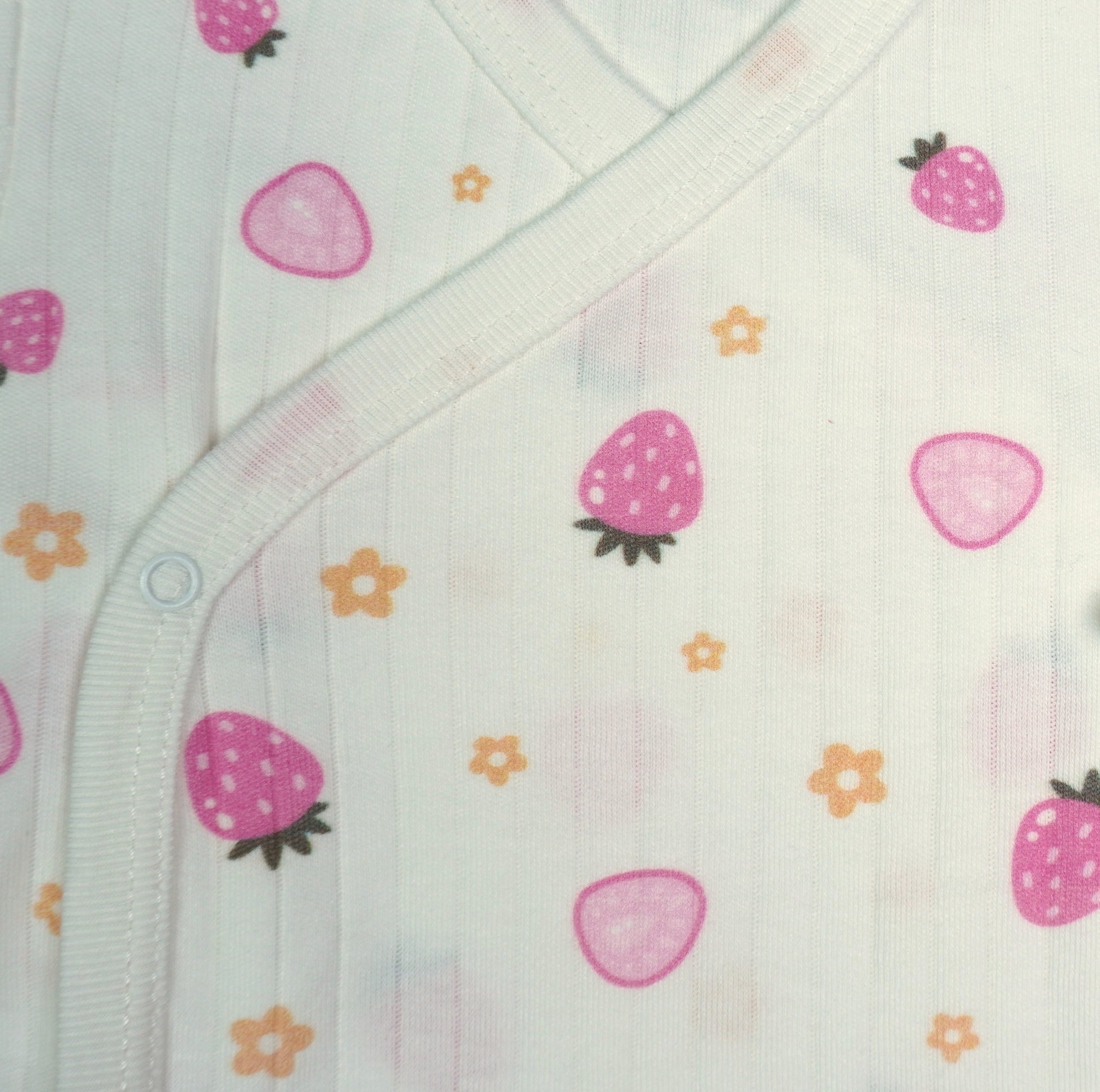 Baby-Set 3-teilig «Strawberry» – Creme/Pink