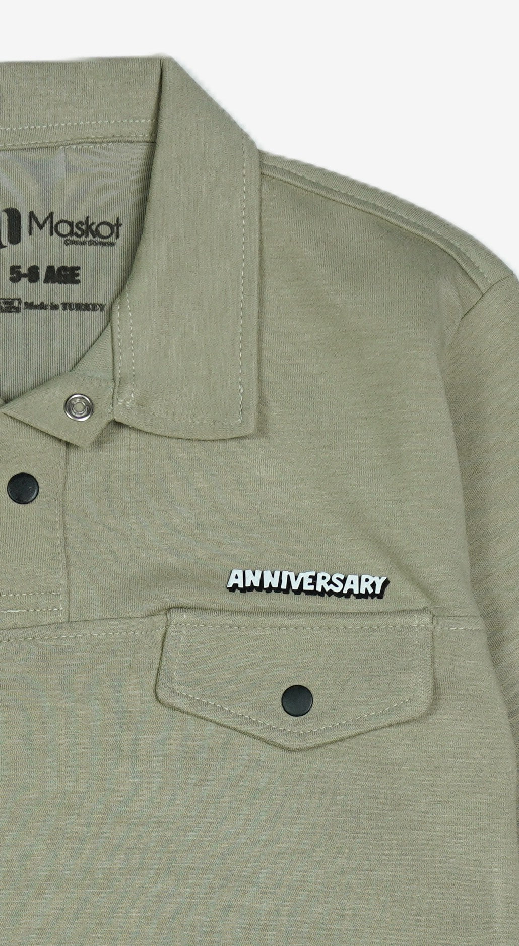Jungen Polo-Sweatshirt «Anniversary» – Khaki