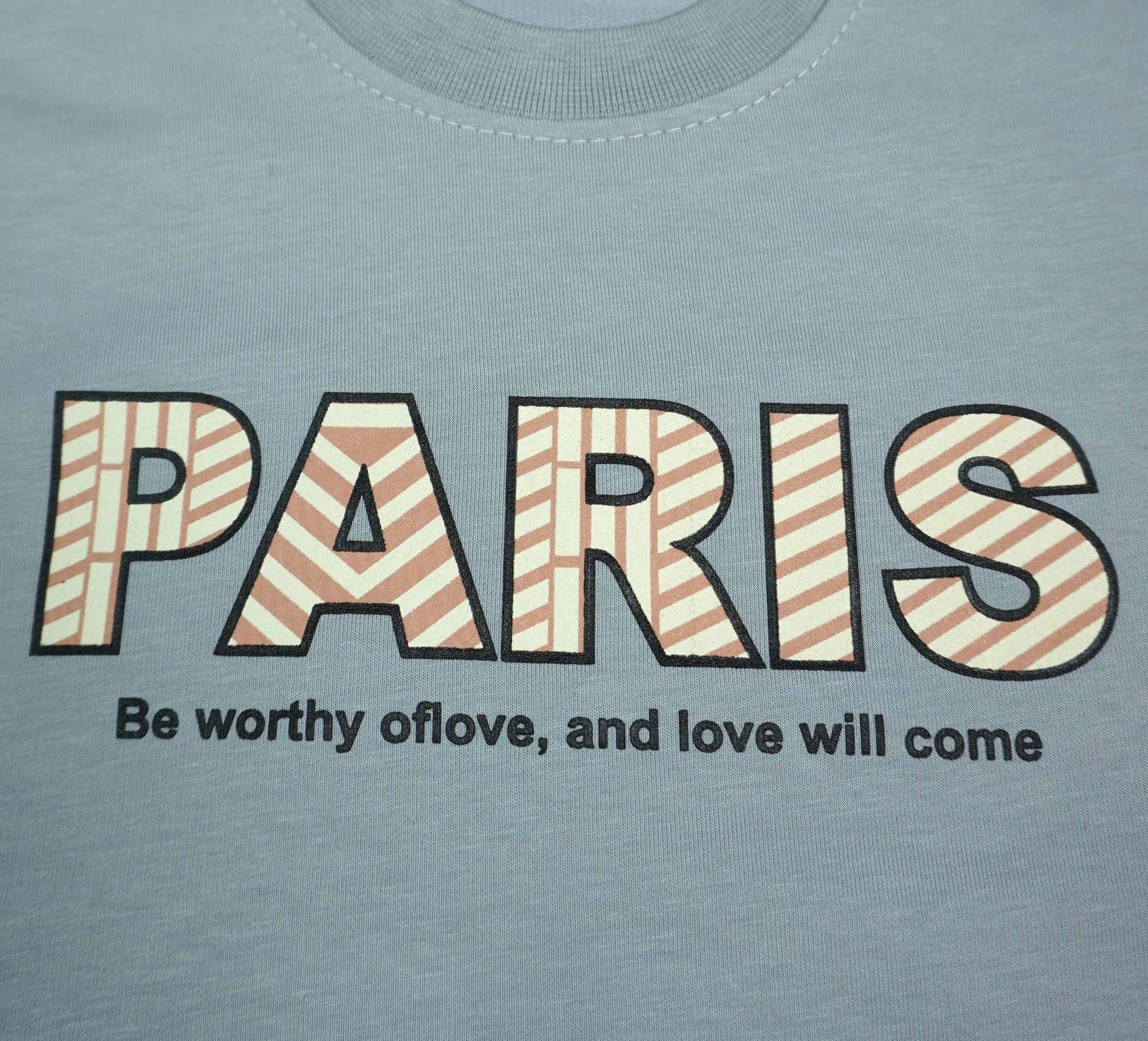 Kinder Sweatshirt Hellblau "PARIS" – Be worthy of love