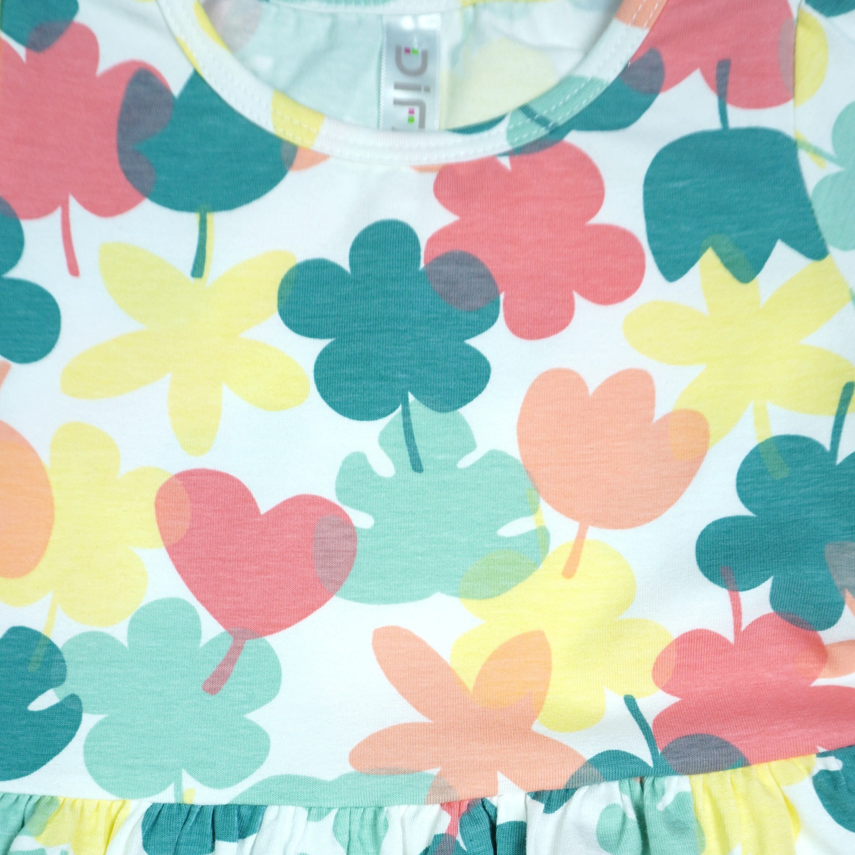 Mädchen Langarmkleid Tropical Blumen-Allover