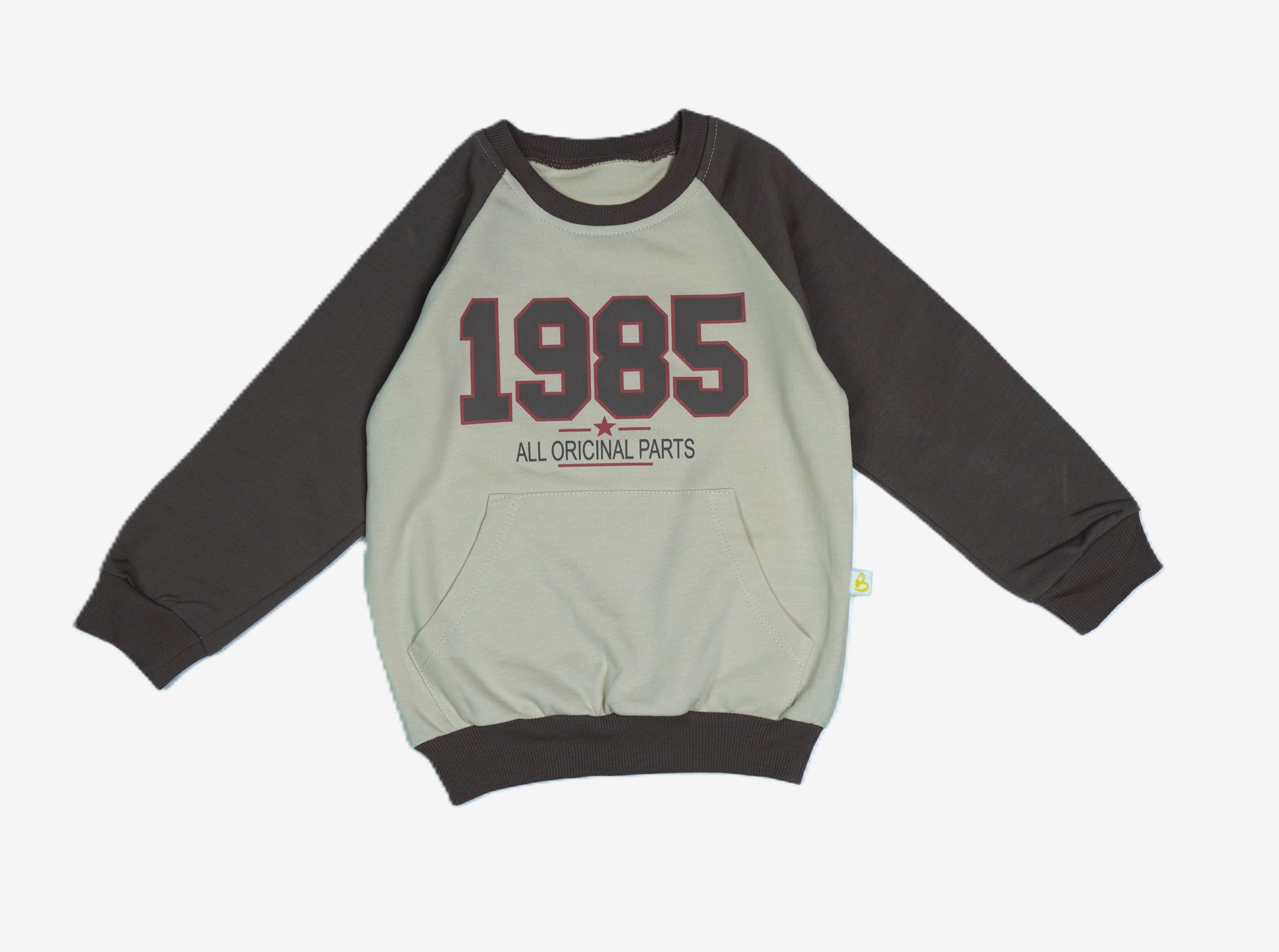 Jungen 2-in-1 Set: Raglan-Sweater "1985" & Jogginghose Dunkelgrau