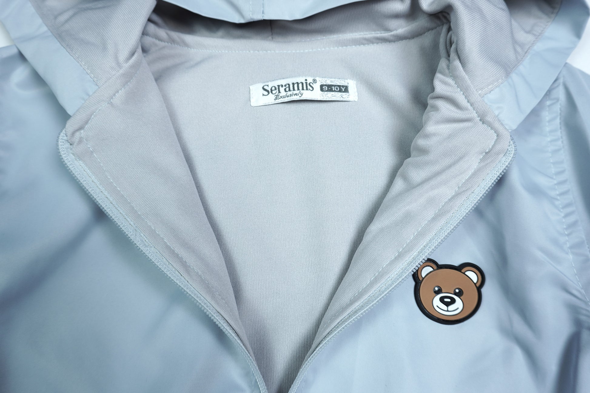 Kinder Windbreaker Jacke mit Bären-Patch