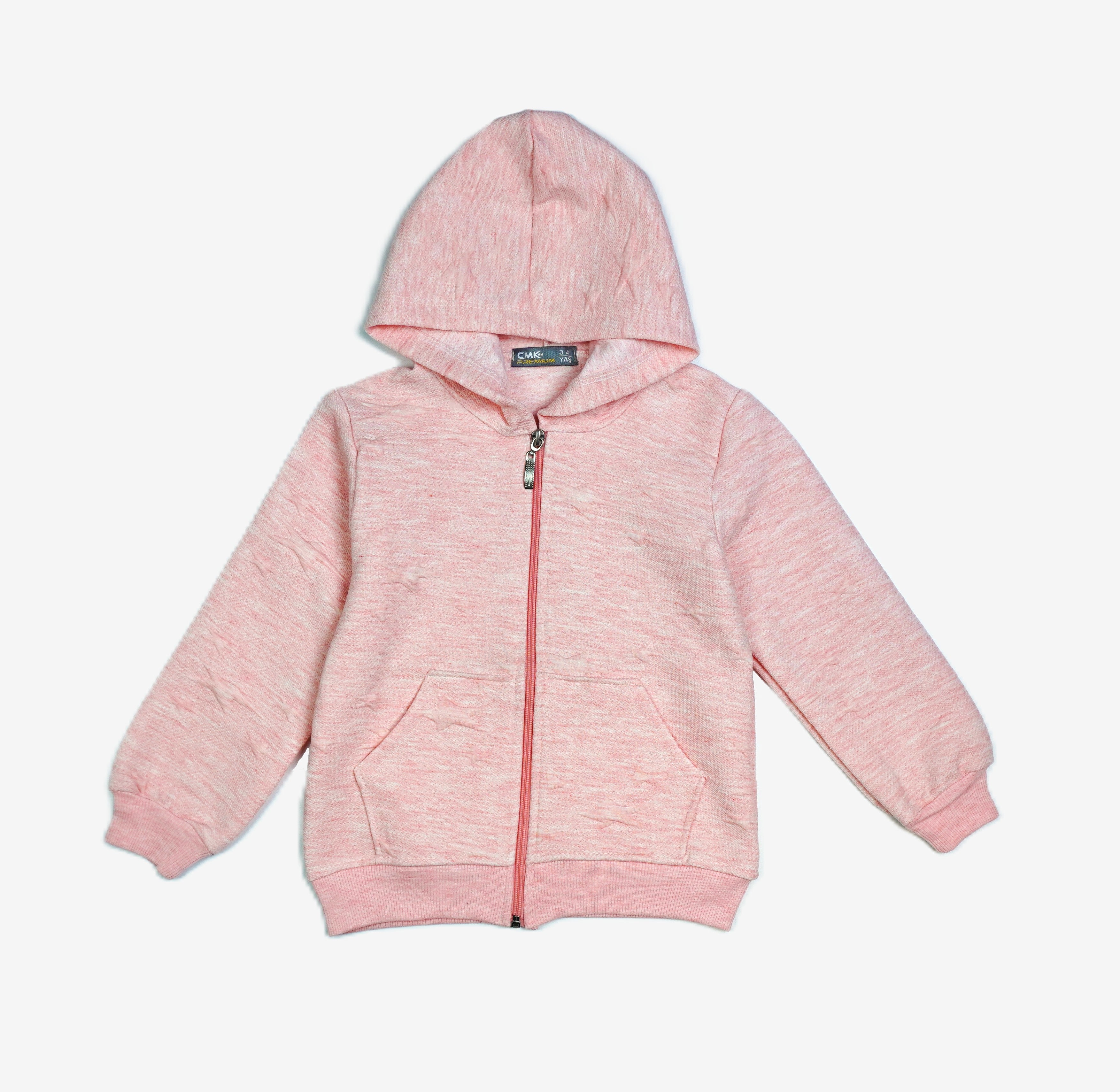 🌸 Rosa Hoodie Jacke – Mädchen