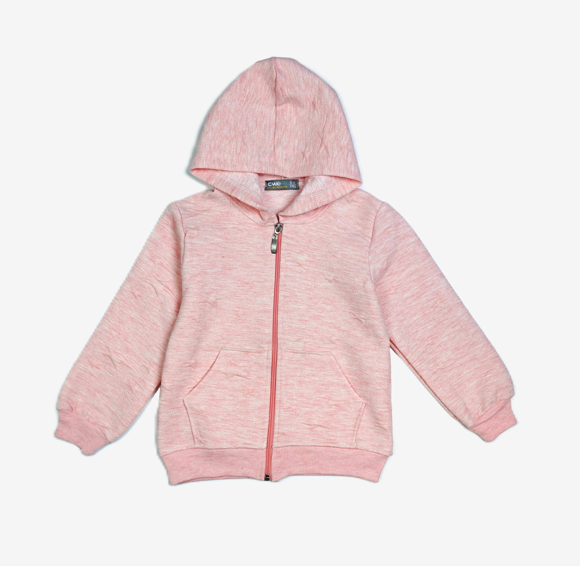 🌸 Rosa Hoodie Jacke – Mädchen