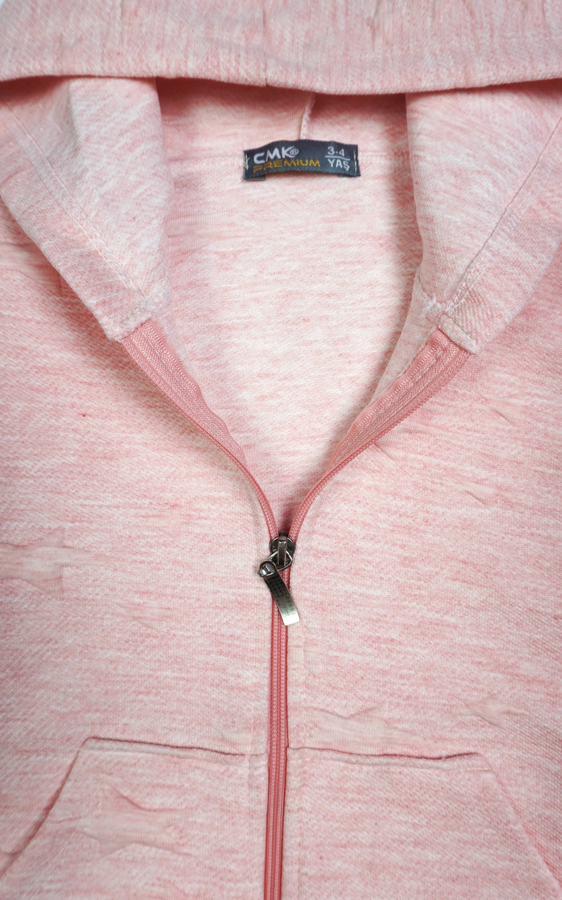 🌸 Rosa Hoodie Jacke – Mädchen