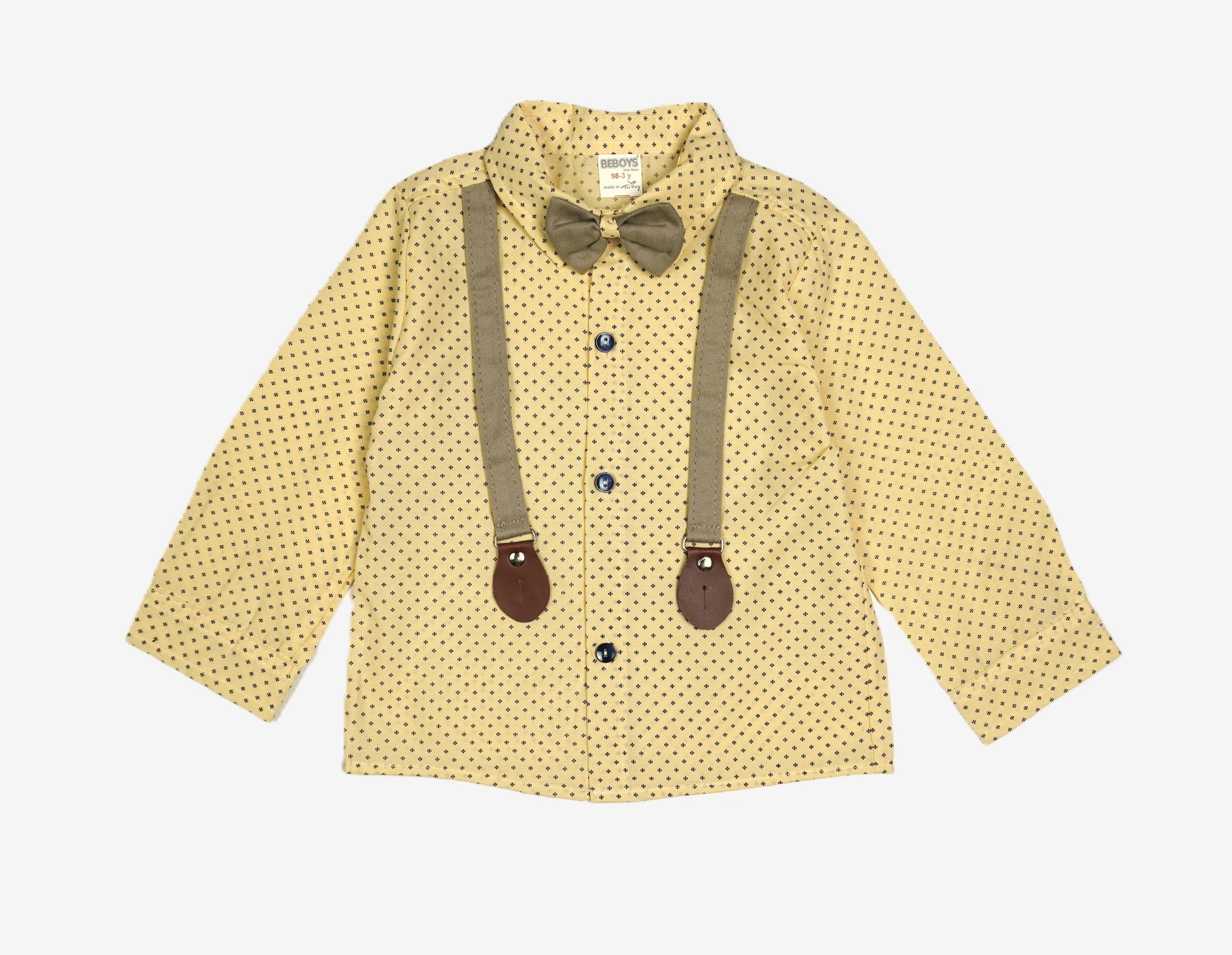 Elegantes Kinder-Set – Hemd mit Hosenträger & Hose