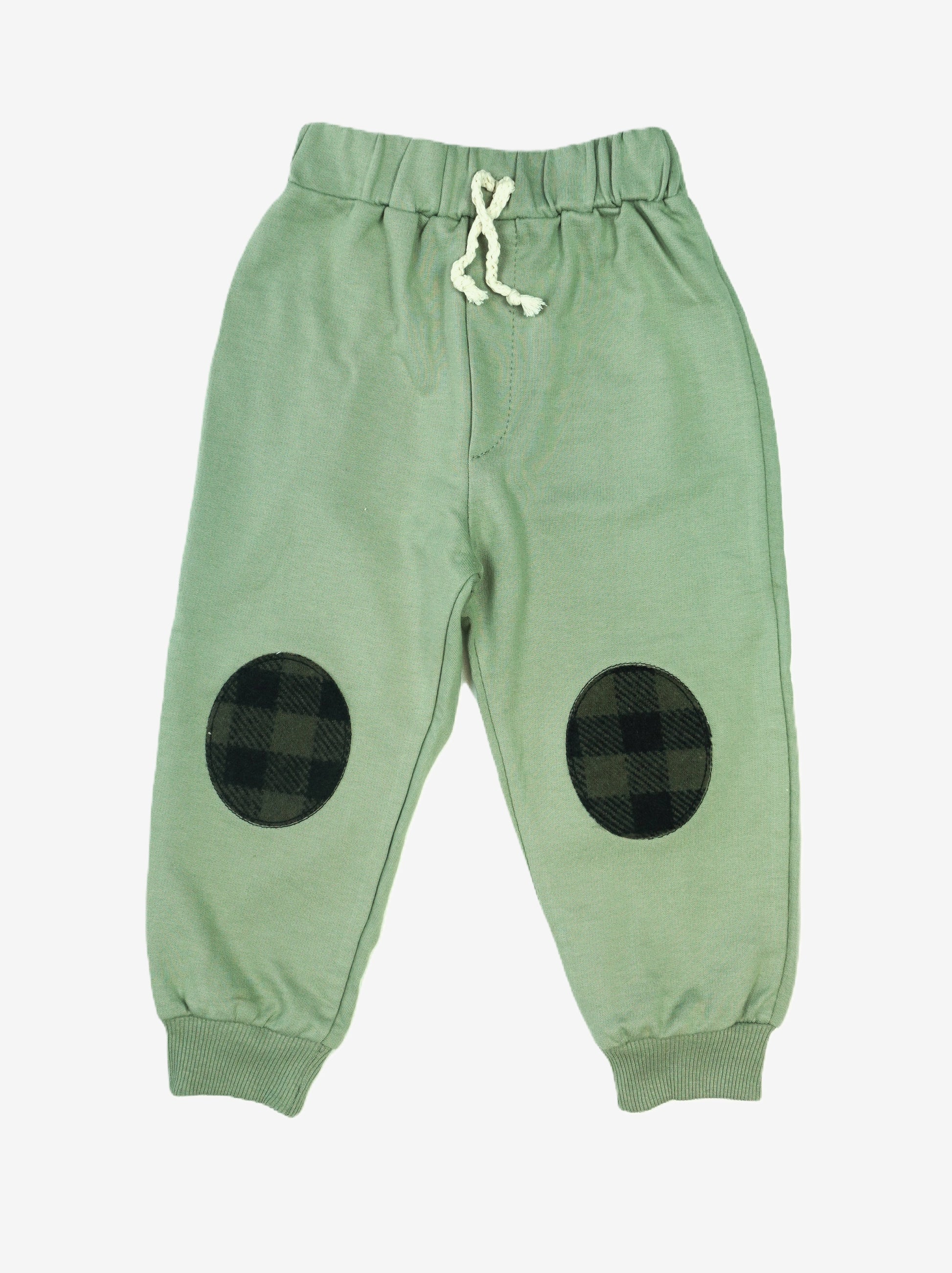 🐻 Monval Kids Jungen Jogginganzug – Teddybär Creme & Salbei (Sweatshirt & Hose)