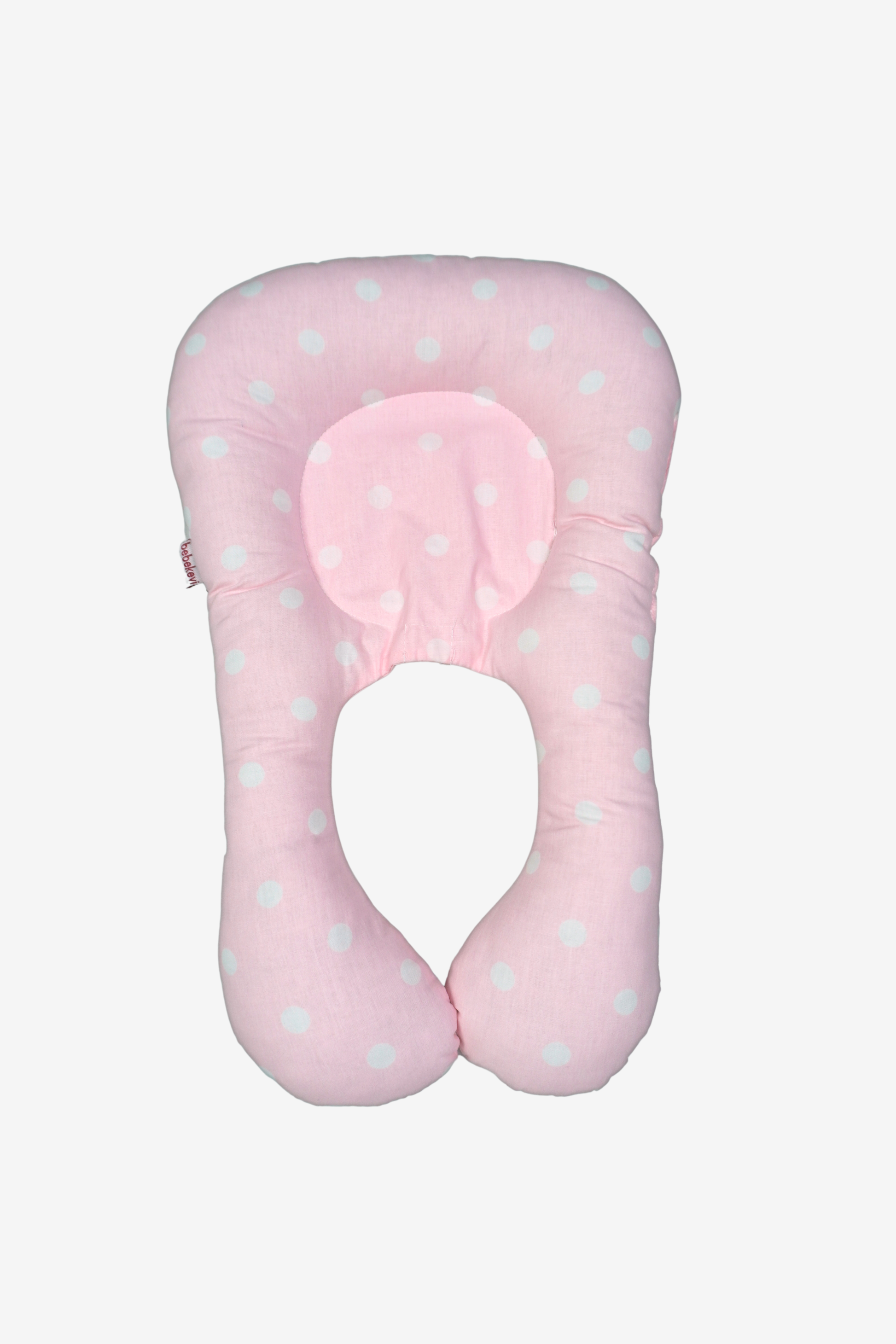 Baby Lagerungskissen mit Tupfenmuster – Weich & Ergonomisch