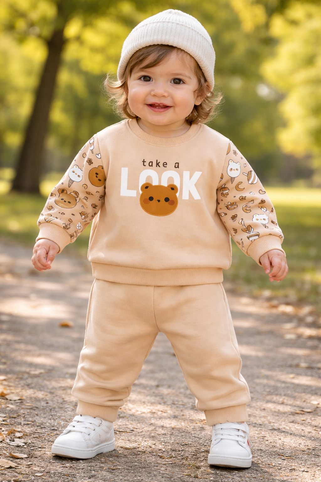Baby Zweiteiler mit Bärenmotiv