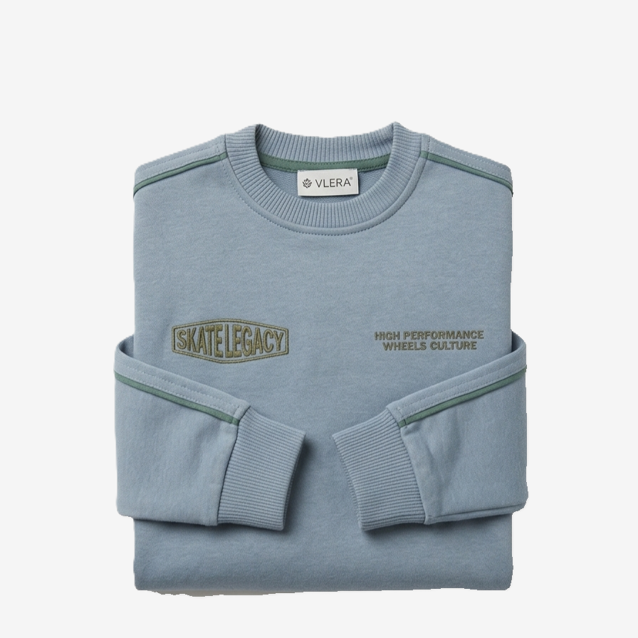 Vlera Sweater „Skate Legacy“ Steel Blue