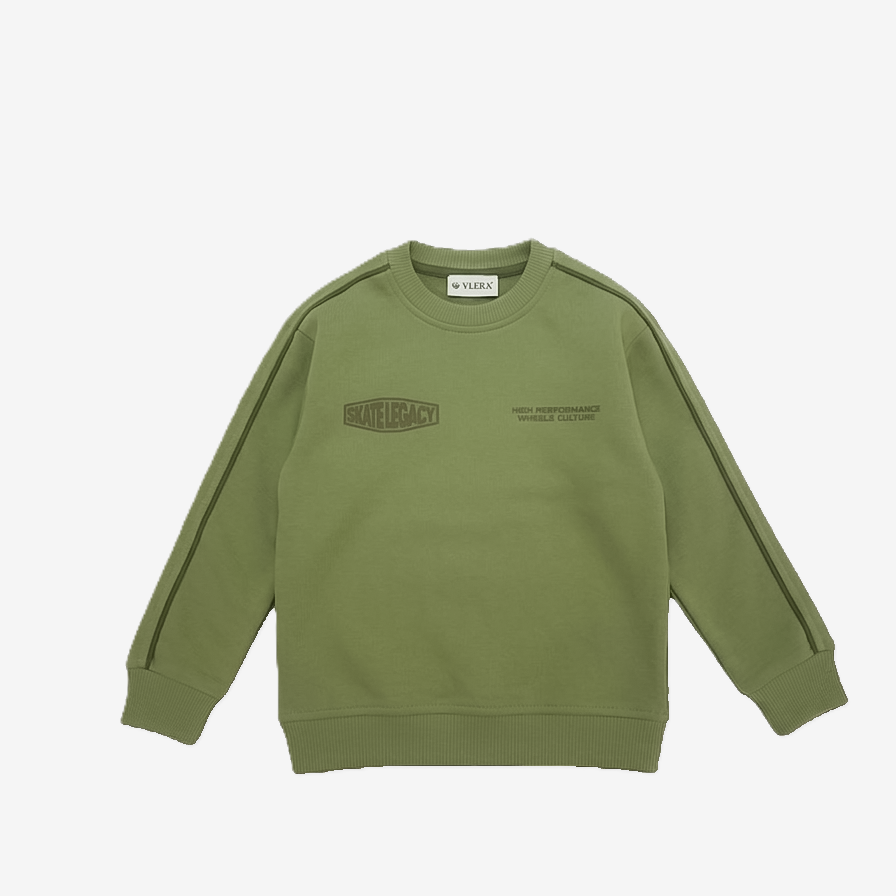 Vlera Kinder Sweater „Authenticity“ Olive