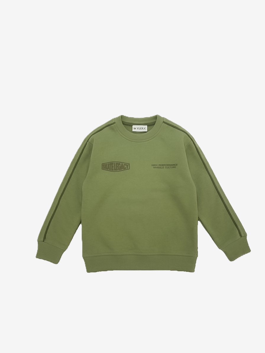 Vlera Kinder Sweater „Authenticity“ Olive