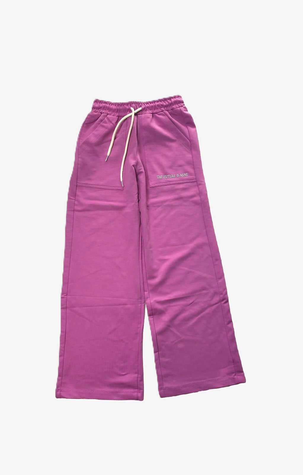 Wide Leg Sweatpants in Pink – „The Future Is Mine“