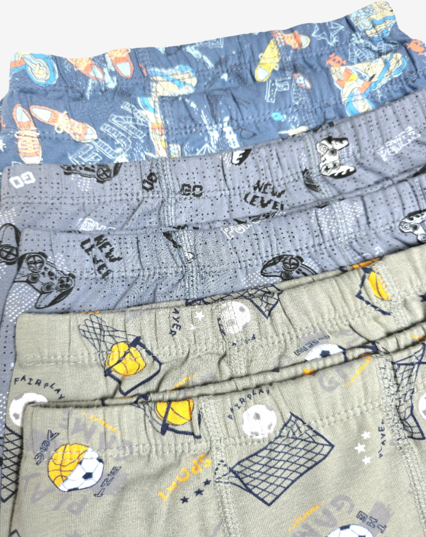 Jungen Boxershorts 6er-Pack – Basketball, Gaming & Sneaker