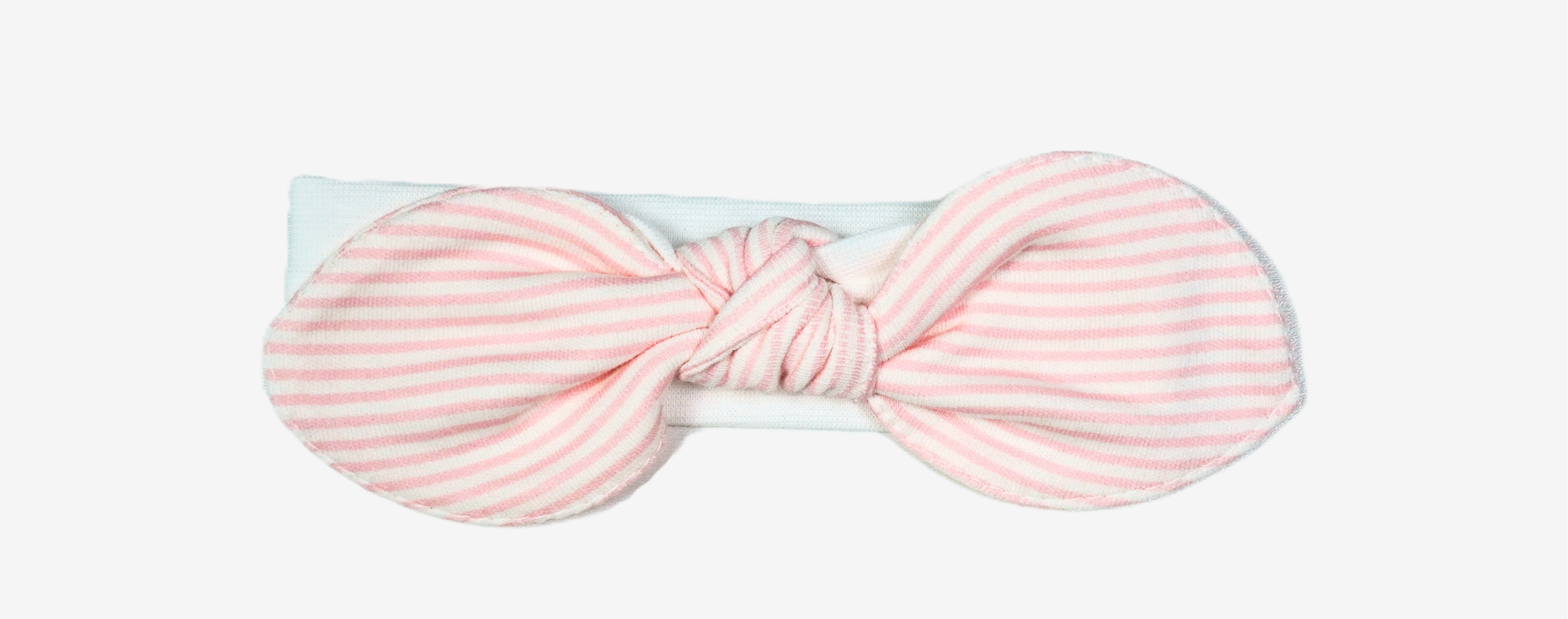 Baby Stirnband mit Schleife – Gestreift
