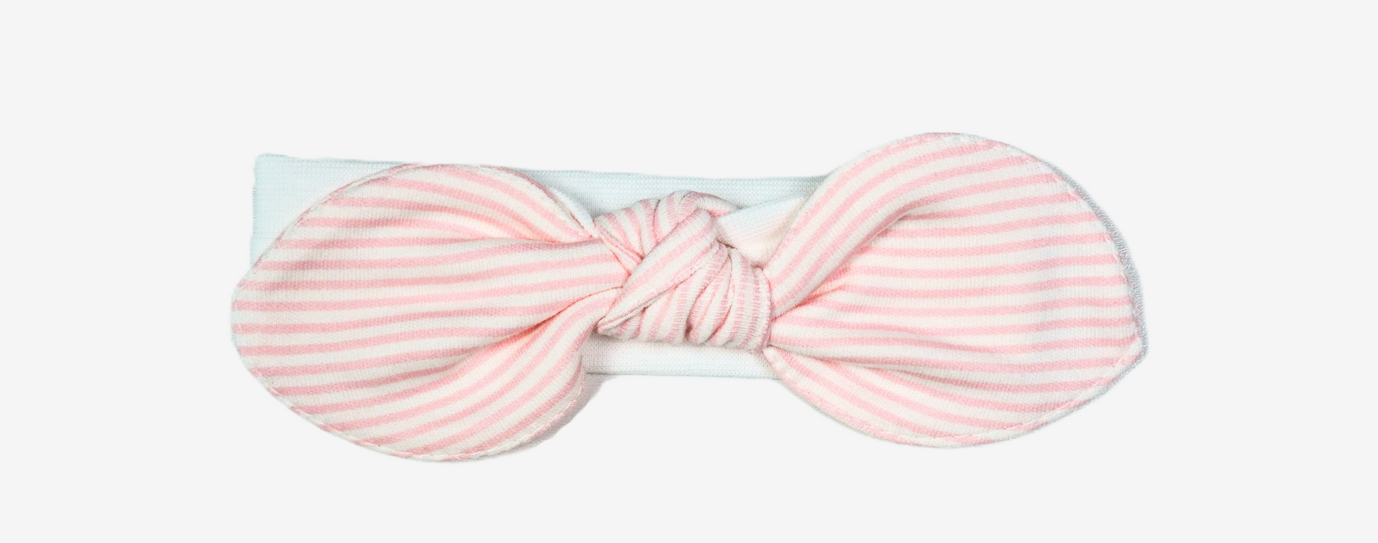 Baby Stirnband mit Schleife – Gestreift